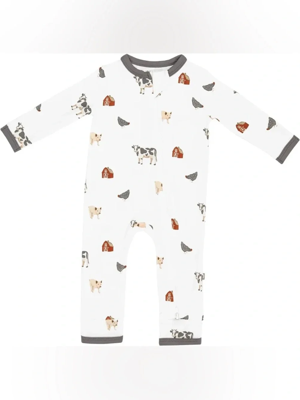 🆕 Kyte Baby Zippered Romper | Farm NIB